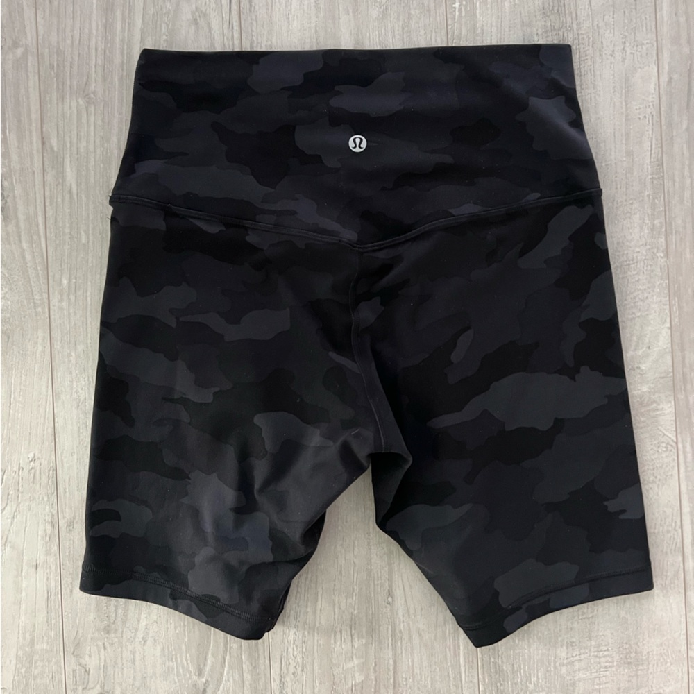 Camo Lululemon Biker Shorts 8”